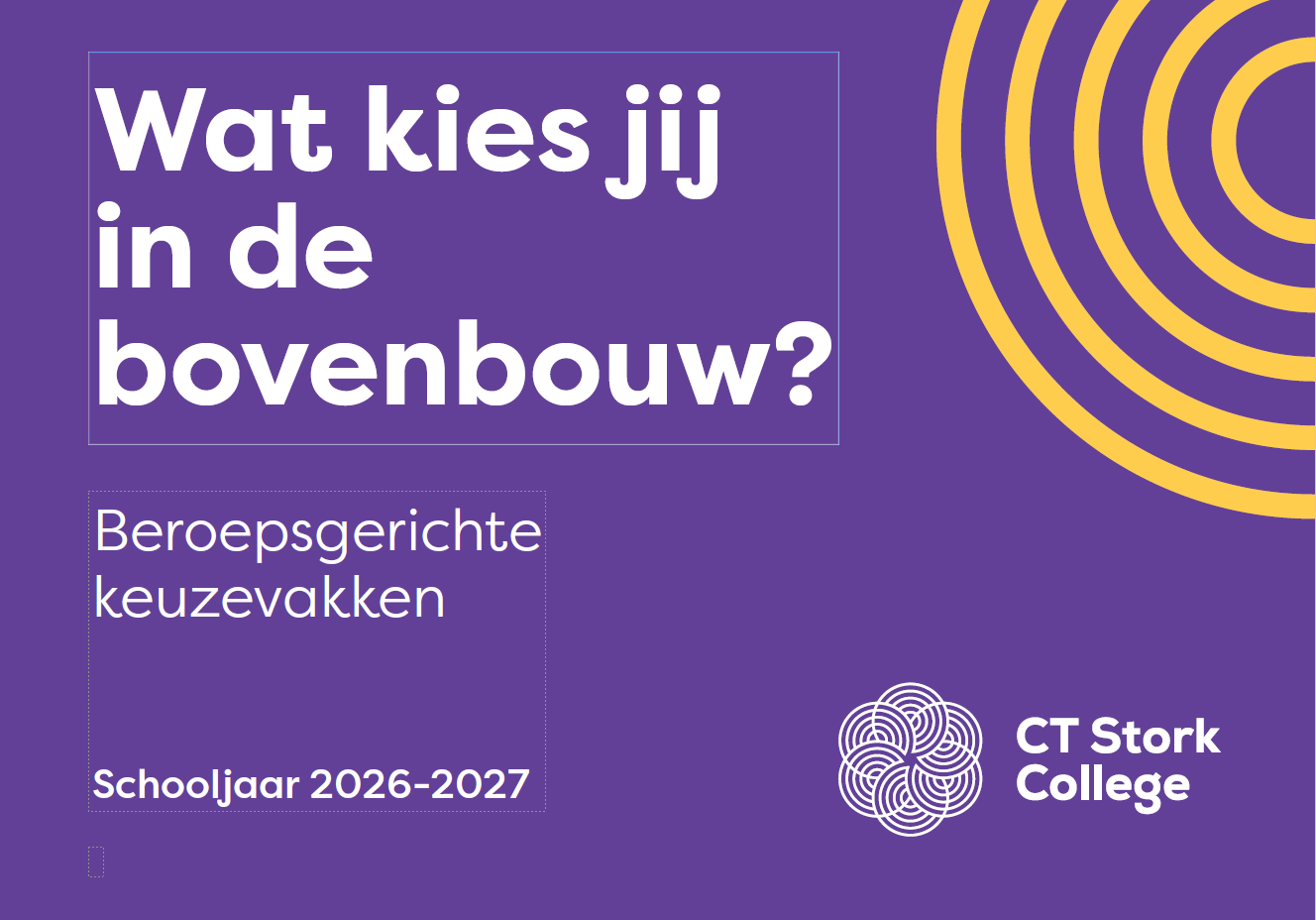 Wat kies jij in de bovenbouw schooljaar 2026-2027